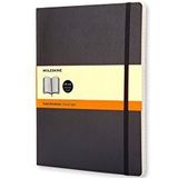 Moleskine S07223 Klassiek notitieboek met zachte kaft, gelijnd, extra groot, zwart (QP621)