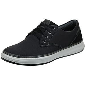 Skechers Moreno Canvas Oxford schoen voor heren, zwart, 45.5 EU