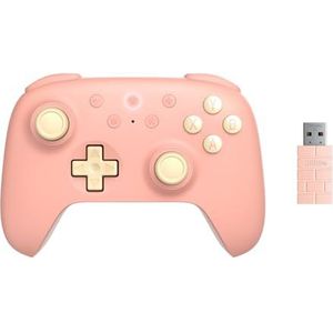 8Bitdo Ultimate 2C Wireless Controller for Windows PC and Android, with 1000Hz Polling Rate, Hall Effect Joysticks and Hall Triggers, and Remappable L4/R4 Bumpers (Peach)