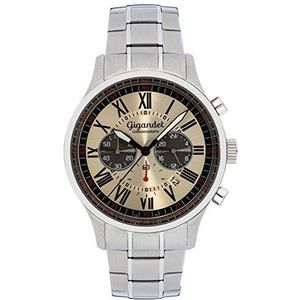 Gigandet Heren chronograaf horloge met roestvrij stalen armband G47-004