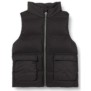 NAME IT NKMMELLOW buffer vest TB buffervest, zwart, 140, Schwarz, 140 cm