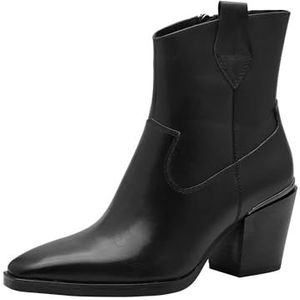 Marco Tozzi - Dames Bootie - Casual Schoenen - Zwart - Leer