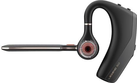 Poly Voyager Legend 50-M Headset UC met vier microfoons, ruisonderdrukking, Poly Noise Block, draagbare oplaadhoes, intelligente sensoren, snelcommando's