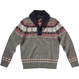 Tommy Hilfiger Heren Pullover Anthony Shawl-NK CF/887820913, grijs (043 Silver Fog Htr/Snow White/Midnight), 56 NL