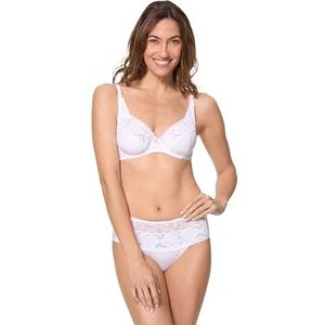 Playtex Flower Elegance Midi-slip van gerecyclede microvezel, voor dames, 1 stuk, Wit, XXL