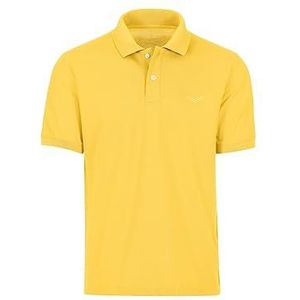 Trigema Deluxe Piqué poloshirt voor heren, lichtgeel, S