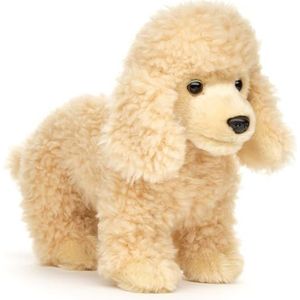 Uni-Toys - Poedel abrikoos, staand (zonder lijn) - 30 cm (lengte) - pluche hond - pluche dier