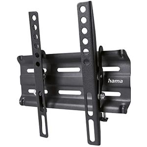 Hama TV-muurbeugel kantelbare (19 - 48) inch tv-beugel voor tv's tot 25 kg, max. VESA 200x200, kantelbare tv-muurbeugel inclusief Fischer-plug (en montagehandleiding) zwart