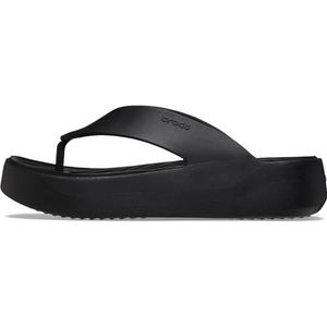 Crocs Vrouwen Getaway Platform Flip Flop, zwart, 6 UK, Zwart, 38/39 EU