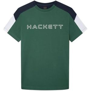 Hackett London Heren Mercerised Polo T-Shirt, Groen (Groen/Grijs), XL, Groen (Groen/Grijs), XL