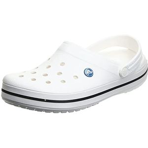 Crocs Crocband uniseks-volwassene Klompen klomp, White, 43/44 EU