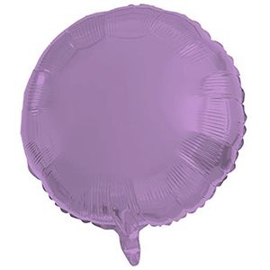 Folat - Folieballon Rond Paars Metallic Mat - 45 cm