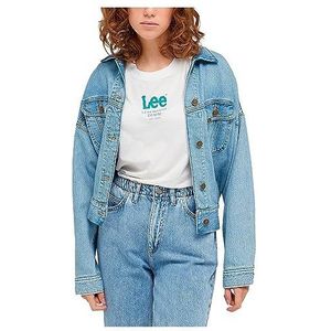 Lee Batwing Rider Jacket Denim voor dames, DODELIJKE LUCHTEN, S