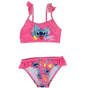 Lilo & Stitch Badpak voor meisjes, bikini, 2 stuks, uniseks, kinderen, Roze, 3 Jaar