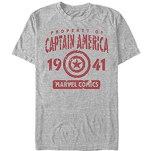 Marvel Classic - Captains Property Unisex Crew neck T-Shirt Melange grey S