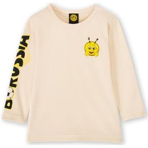 BVB baby shirt met lange mouwen Emma - Schattige zwart-gele details voor de kleinste Borussen Gr. 86/92, beige, 86/92 cm
