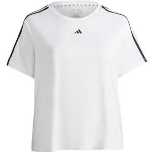 adidas Vrouwelijke Volwassen Aeroready Train Essentials 3-Stripes (Plus Size) T-shirt met korte mouwen