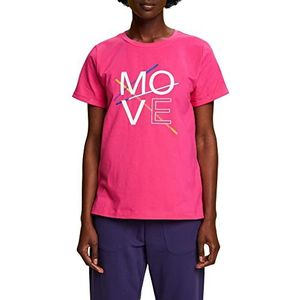 ESPRIT Yoga-Shirt dames bci t-shirt,roze Fuchsia,S