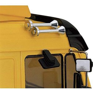 Carson 500013513 1:14 Truck fanfares en spiegelset - modelbouwaccessoires, truck modelbouw, accessoires voor op afstand bestuurde vrachtwagens, vrachtwagen