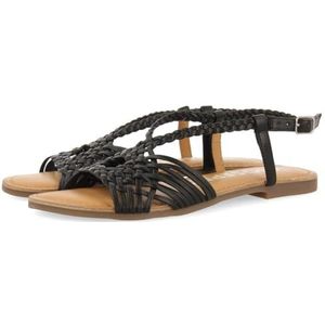 GIOSEPPO AIDONE platte sandalen voor dames, zwart, maat 41, Zwart, 41 EU
