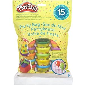 Play-Doh feestset, 15 Play-Doh minipotjes van 28g, als traktatie bij een kinderfeestje, knutselactiviteit voor kinderen