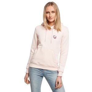 Miss Tee Dames hoodie Snakes Heart Hoody, casual hoodie met rugprint, regular fit, maten XS - 5XL, roze, M
