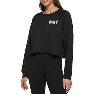 DKNY Sweatshirt met capuchon voor dames, Zwart, M