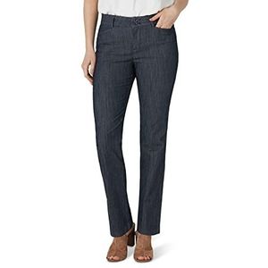 Lee Women's Secretly Shapes Regular Fit Straight Leg Pant, Nocturnal, 4