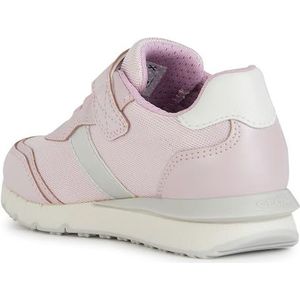 Geox J Fastics Girl B Sneakers voor meisjes, roze-wit, 28 EU