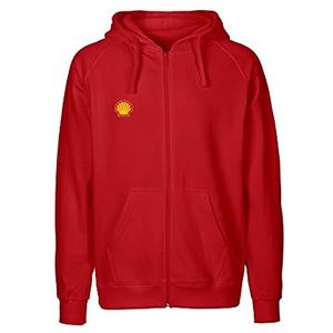 Shell SHELLCORE0058XXL Mens hoodie met rits, rood, XXL