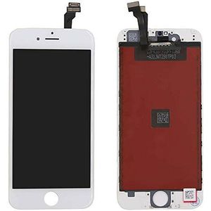 Ellenne LCD-display voor Apple iPhone 6 touchscreen zwart wit + schroevendraaierset, Wit