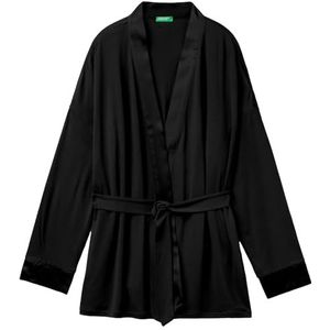 United Colors of Benetton Gebreid vest M/L, Zwart, M