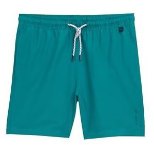 TOM TAILOR Zwemshorts voor heren, effen kleuren, 11037 - Dark Bottle Green, XXL