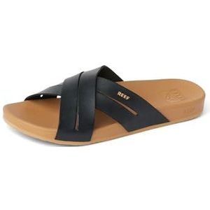 Reef - Cushion Spring Bloom - Slippers - Zwart - Lederlook - Rubber