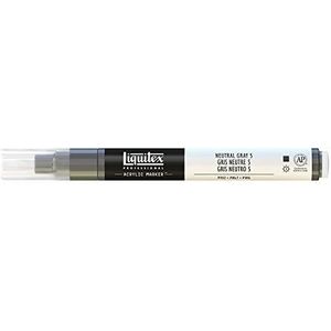 Liquitex 4625599 Professional Paint Acryl - Marker acrylverf, lichtecht - Fijne punt - 2-4mm, Neutral Grey 5