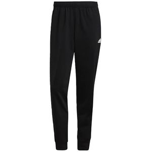 adidas Essentials Warm-Up Tapered 3-Stripes Tracksuit Bottoms, Heren, Black/White, L
