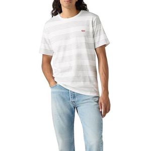Levi's Heren Ss Original Housemark Tee T-shirt, Baste Stripe Bright, XS