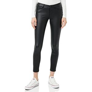 VERO MODA Vmseven Nw Ss Smooth Coated Pt Petite broek voor dames, Zwart/Detail: gecoat, S x 28L