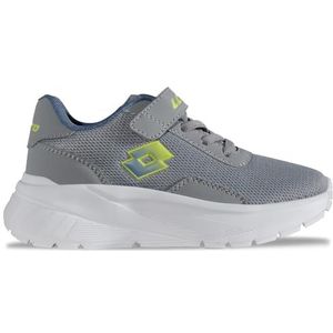 Lotto VIGORTIV K Unisex Kids sneakers, grijs/limoen, 25 EU, Grey Lime, 25 EU