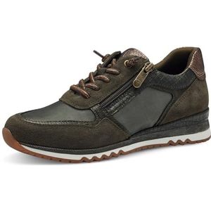 MARCO TOZZI Laced 2-23759-43 Sneakers voor dames, Khaki Kam, 36 EU