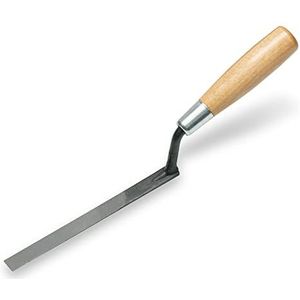 Marshalltown Metselwerkspaan met hardhouten handvat, gemaakt van koolstofstaal, voor metselaars en kunstenaars, afmetingen van de spaan: 172x13 mm