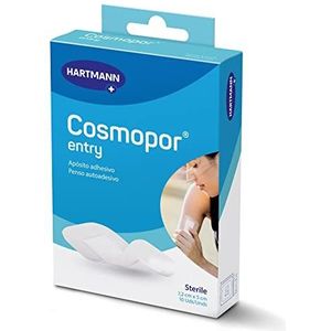 Cosmopor Entry: Ademende verbanden, perfect voor de behandeling van kleinere of postoperatieve wonden; 7,2 x 5 cm; 10 stuks
