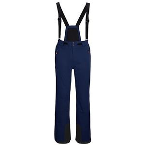 killtec Heren skibroek/functionele broek met afneembare bandjes, randbescherming en sneeuwvanger KSW 52 MN SKI PNTS, donkerpetrol, L, 42006-000