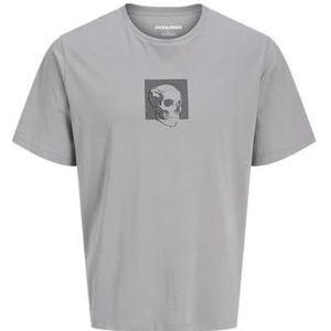 JACK & JONES Jjskully Tee Ss Crew Neck, Ultimate Grey, M