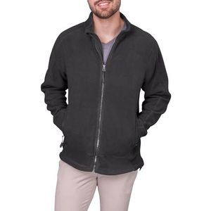 HRM Heren Fleece Jas met Rits, Donkergrijs, Maat L I Mannen Premium Fleecejack Gemaakt van Micro Polar Fleece I Functionele Jas voor Mannen I Werkkleding I Hoogwaardige & Duurzame Herenkleding