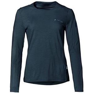 VAUDE Yaras Ls Wollen Shirt voor dames, Donkere Zee, 70