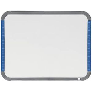 Nobo Mini Magnetisch Whiteboard met Smal Frame, Draagbaar, Aan de Muur te Bevestigen, in Horizontale of Verticale Positie, Geïntegreerde Handvatten en Markerclip, 220 x 280 Millimeter, QB05142AST