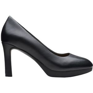 Clarks Ambyr2 Braley Pump voor dames, Zwart leder, 42 EU