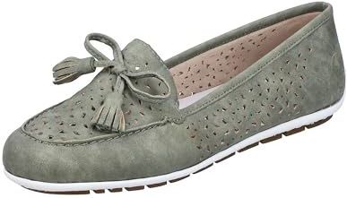 Rieker - 46886 - Pantoffels - Groen - Synthetisch