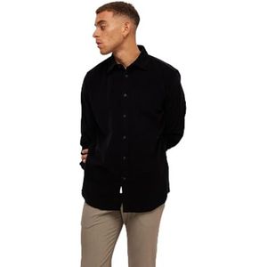 Slhregowen-Cord Shirt Ls Noos, zwart, L